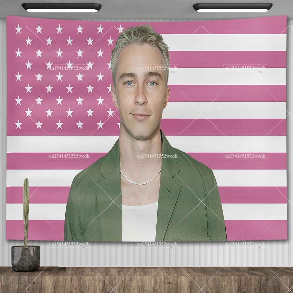 Дрю Старки Флаги Розовый США Америка Гобелен Дрю Американский Флаг Старки Гобелен Полиэстер Ткань Декор Для Дома Баннеры