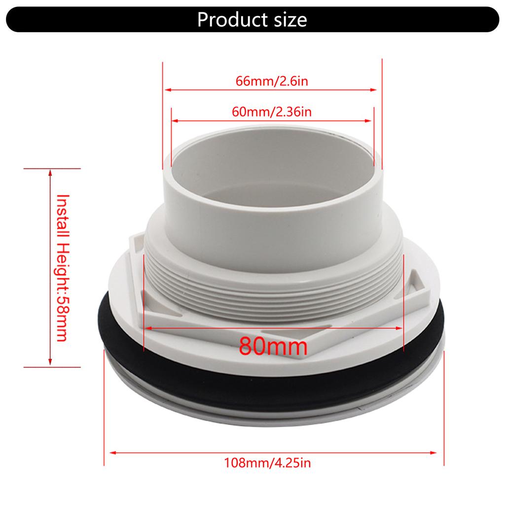 Portable Odor Resistant Shower Drain Plastic Floor Drain for Kitchen Supplies Sinks and Bathroom Basins Home Accessory