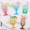 WTEMPO Tropical Summer Cocktail Resin Molds – Drink Cup, Lemon Slice, Umbrella Silicone Mold for DIY Keychain, Bag Charm & Summer Craft Projects