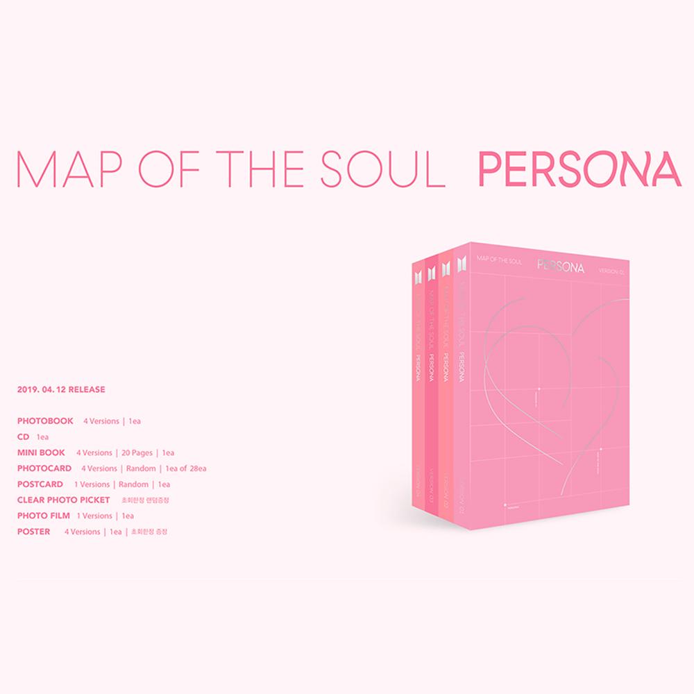 Альбом BTS Map of The Soul Persona с фотокарточками