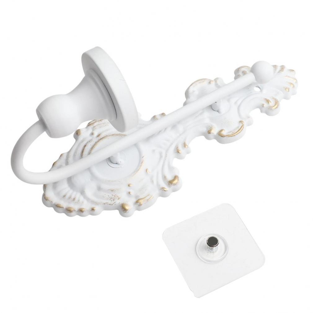 Винтажный настенный подсвечник для конусных свечей, античный белый, чугунный декор