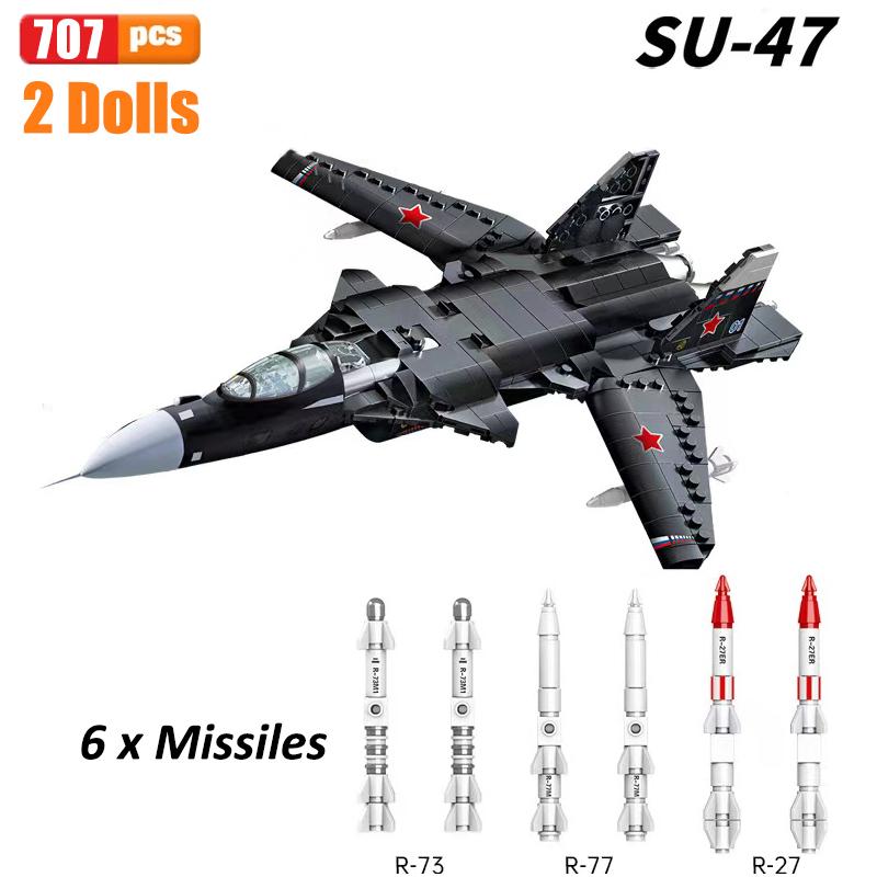 WW2 Airplane Military A10 Fighter Model Building Blocks J-20 Soldier Weapons Air Missile F18 Aircraft Bricks Set Toy For Kid