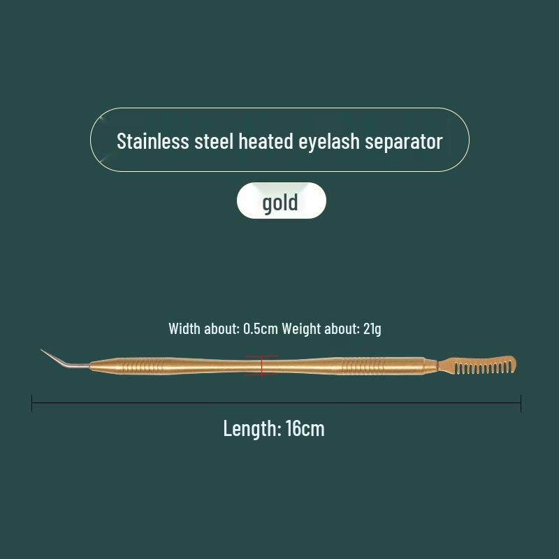 Двусторонняя нержавеющая сталь Инструмент для ресниц и бровей: Расчесывайте, завивайте и придавайте форму с точностью