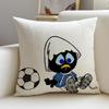 A-Cartoon Calimero Fun Cushion Cover Natural Linen Pillowcase Set, All-In-One Decor For Sofa, Bedroom & Chair