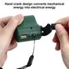 Ручной генератор с ручным приводом Рукоятка Ремень для переноски USB Зарядное устройство для улицы Аварийное использование