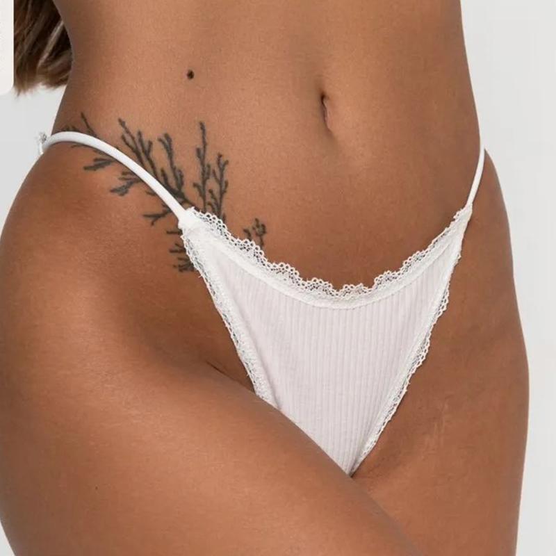 Ice Silk Seamless Women's Underwear Sexy Low Waist Lace Edge Underwear Thin Breathable Underwear