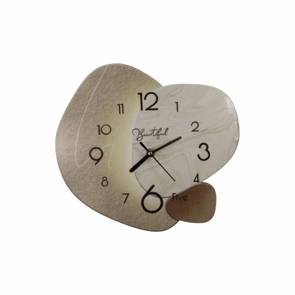 Nordic Digital Wall Clock High-end Wall Hanging Clock Simple Wall Painting Light Dining Table