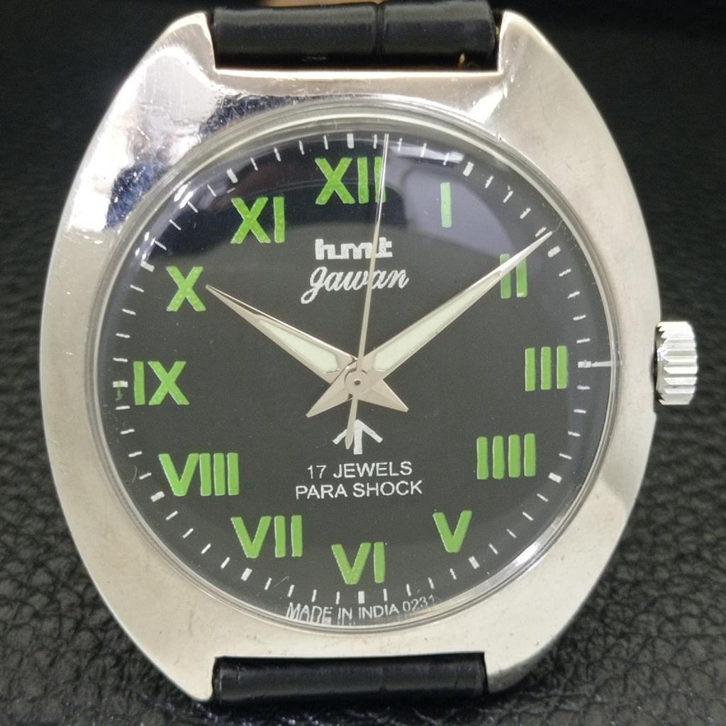ВИНТАЖНЫЕ ЧАСЫ HMT JAWAN С РУЧНЫМ ЗАВОДОМ, ИНДИЙСКИЕ МУЖСКИЕ ЧАСЫ С ЧЕРНЫМ ЦИФЕРБЛАТОМ a700264-5