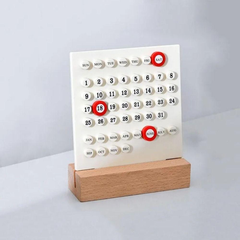 Handmade Acrylic DIY Calendar Ten Thousand Year Acrylic Date Planner Decoration