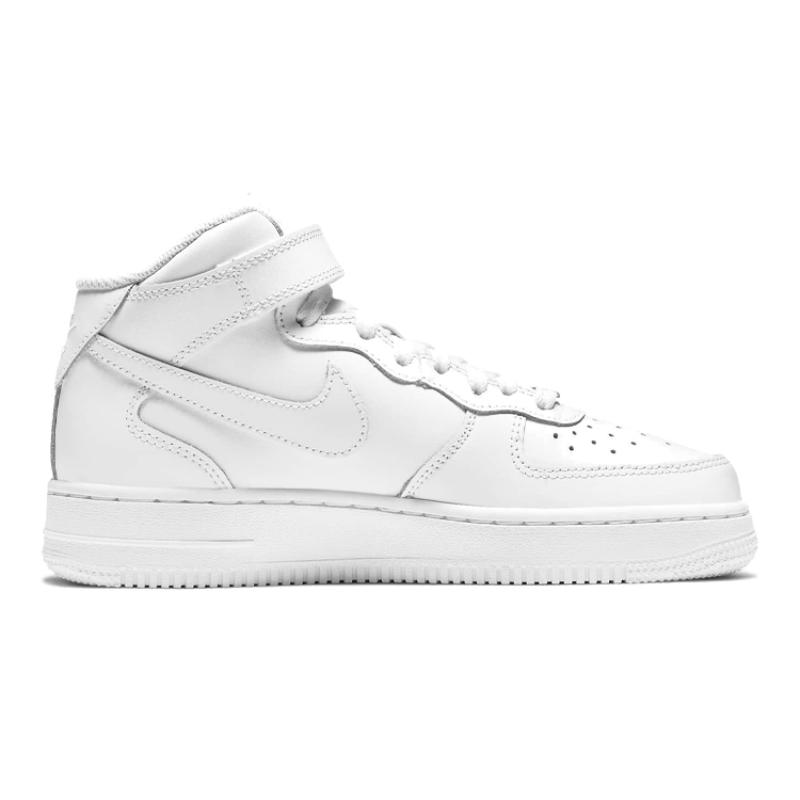 Nike Кроссовки Air Force 1 Mid LE Triple White GS DH2933-111