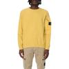 STONE ISLAND Классическое лого Круглый вырез Длинный рукав Тонкий флис Толстовка Унисекс толстовка Желтый 811563920-V0033