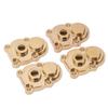 4Pcs RC Knuckle Cover Brass High Strength Rust Resistant RC Axle Gear Cover for FMS 1 24 FCX24 RC Crawler Gold