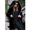 Mink Fleece Coat Solid Loose Plush Long Sleeve Hooded Long Faux Fur Women's Autumn and Winter Warm Coat