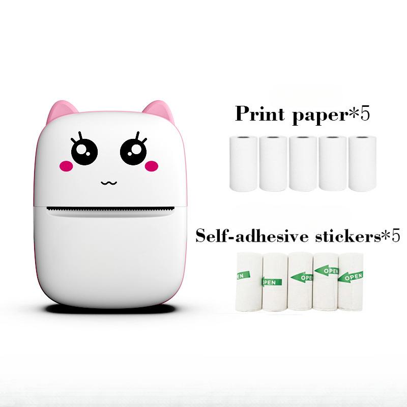 Мини-термопринтер для этикеток, мобильный телефон, портативный фотопринтер для студентов, принтер для неправильных вопросов