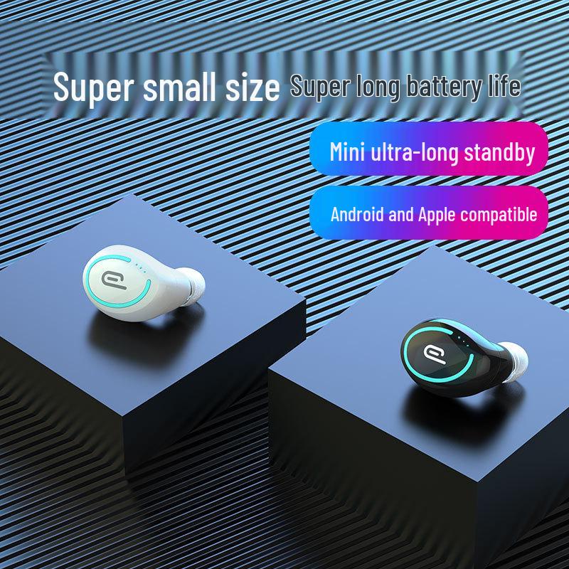 Новые беспроводные Bluetooth 5.1 Мини-вкладыши для спорта с долгим сроком службы батареи и шумоподавлением