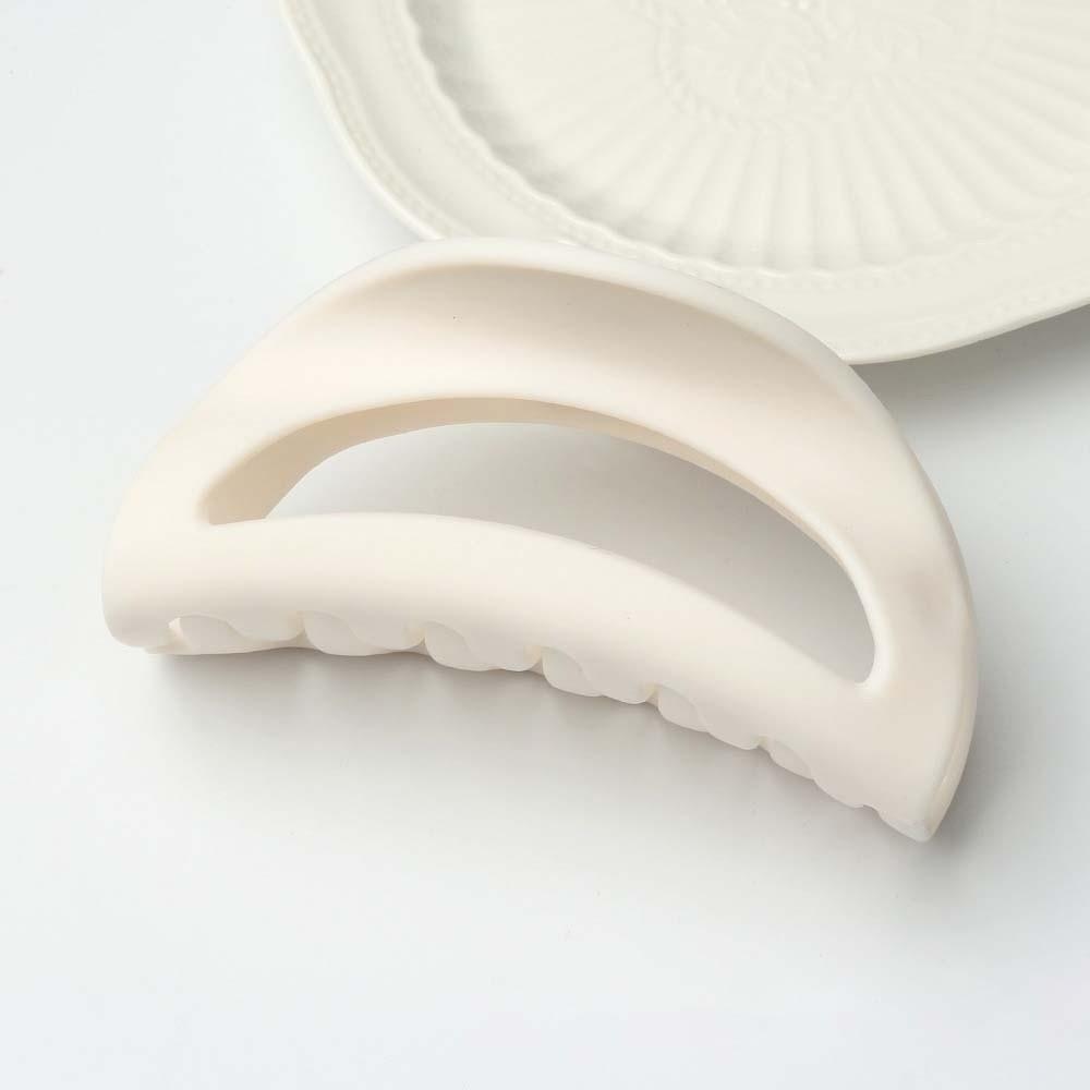 Safe Silicone Shark Clip Korean Style Semilune Shaped Hair Claw Elastic Plastic Hair Claw Party