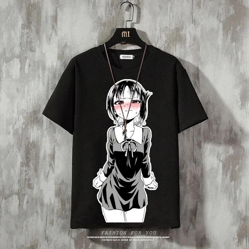 Женская футболка Аниме Сексуальные Красота Футболки Футболка С Коротким Рукавом Свободная Одежда Оверсайз Топы Уличная Одежда