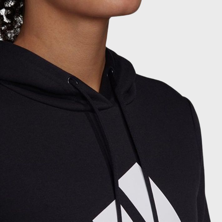 Adidas W Bos Oh Hd Повседневная спортивная толстовка с капюшоном Американская винтажная толстовка женская толстовка с капюшоном черная GC6915