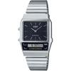 Casio Стандартные Аналогово-Цифровые Кварцевые Часы AQ-800E-1A Унисекс Черный Зарубежная Модель