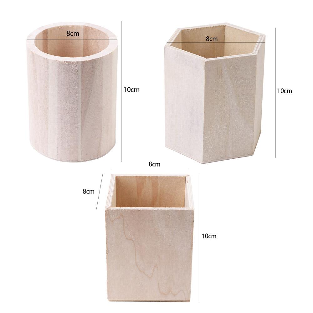 Симпатичные принадлежности для стола Канцелярские принадлежности для офиса Органайзер для офиса Ящик для хранения Подставка для ручек Карандаши Деревянные