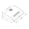 Under-Cabinet Kitchen Hood - 60 Cm Absorber Berdsen Be-10-A Black