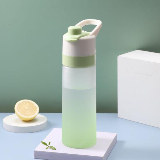 700ml Water Bottle Large-capacity BPA Free Spray Design Gradient Color Girls Outdoor Sport Fitness Water Cup Daily Use