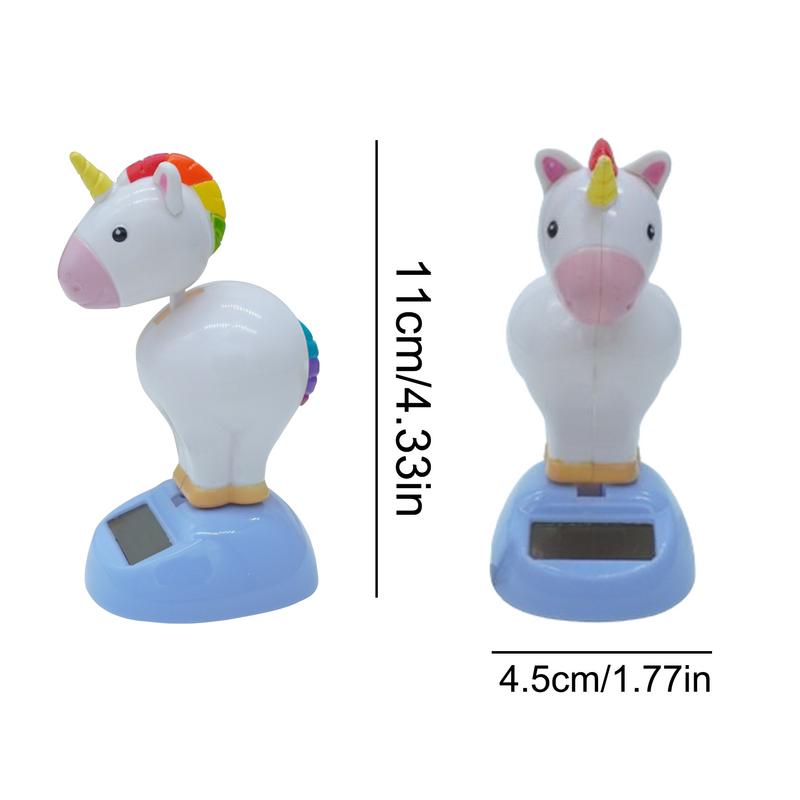 Автомобильная солнечная качающаяся голова, фигурка, солнечное танцующее качающееся животное, приборная панель, кукла, автомобильная радужная пони, украшение для приборной панели автомобиля