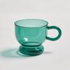 Color Glass Mug Small Tea Cup Coffee Mug  Tumbler Cups In Bulk Heat Resistant Glass Coffee Cup Drinkware Wholesale