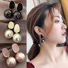 Temperament Imitation Pearl Drop Earrings for Women Enamel Elegant Vintage Geometric Earrings Wedding Party Jewelry Gift