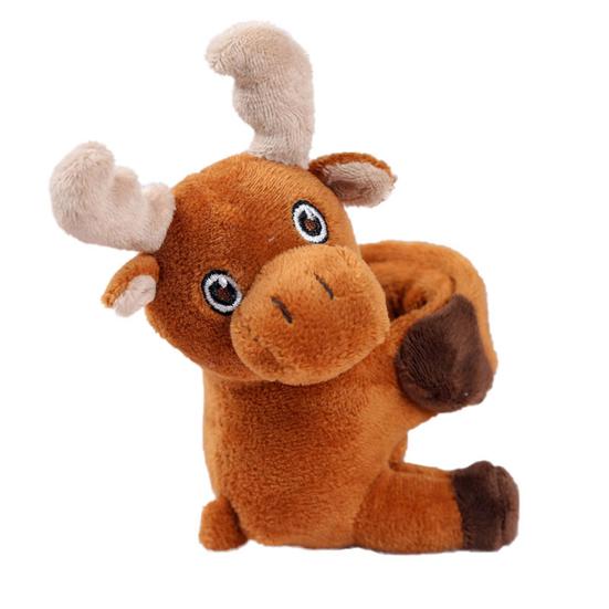 Stuffed Animals Slap Bracelets for Kids Plush Cartoon Giraffe Turtle Koala Elephant Doll Bracelet Wristband Slap Circle Toy for Girls Boys