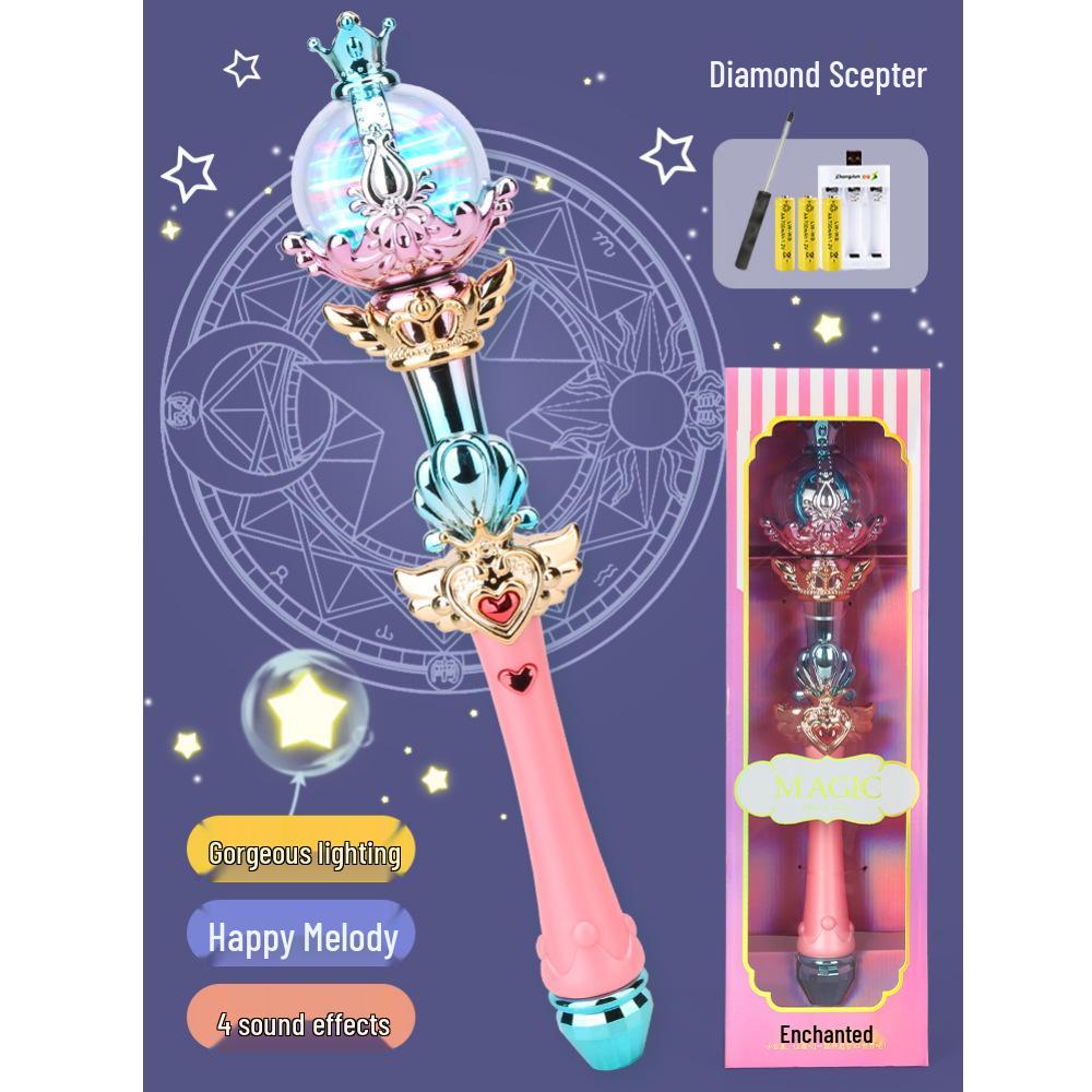 Светящаяся волшебная палочка для девочек 3-6 лет: Идеальный рождественский или подарок на день рождения для маленьких принцесс