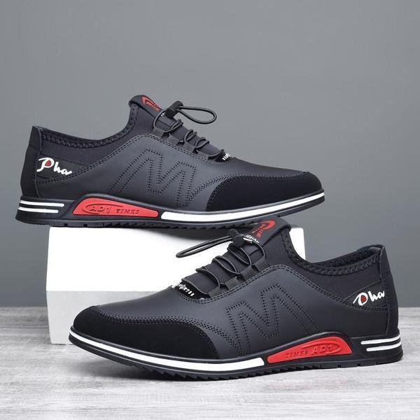 Новые мужские кожаные туфли, повседневные туфли для гольфа, мужская спортивная обувь, дышащая противоскользящая обувь, легкая спортивная обувь