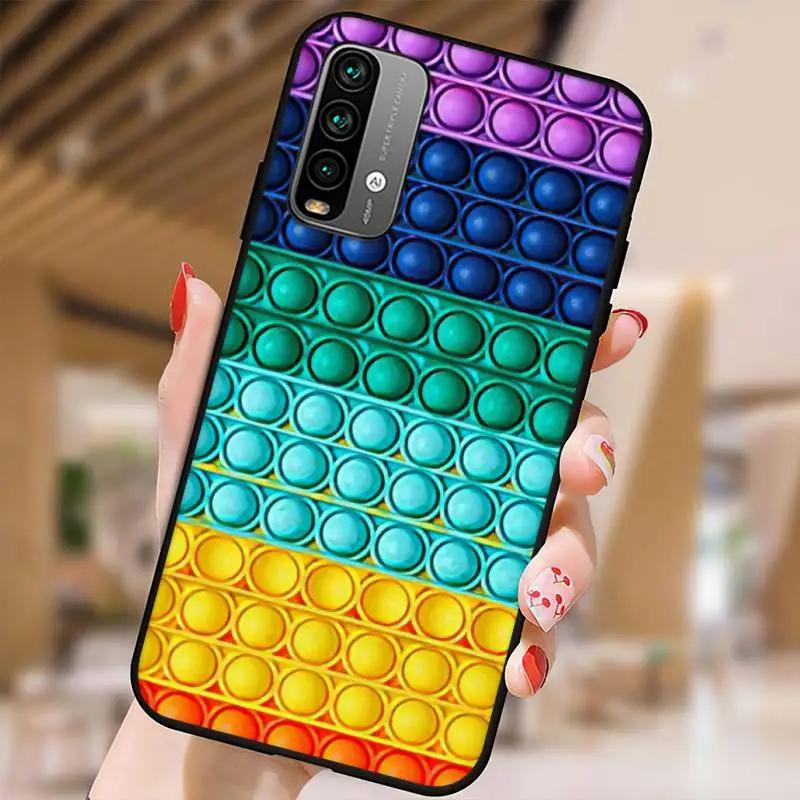 RUICHI Pop Fidget Reliver игрушечные лошадки Радужный чехол для телефона для Xiaomi9 10 11PRO LITE Redmi Note7 8 9 10A PRO K40 Poco3 Shell