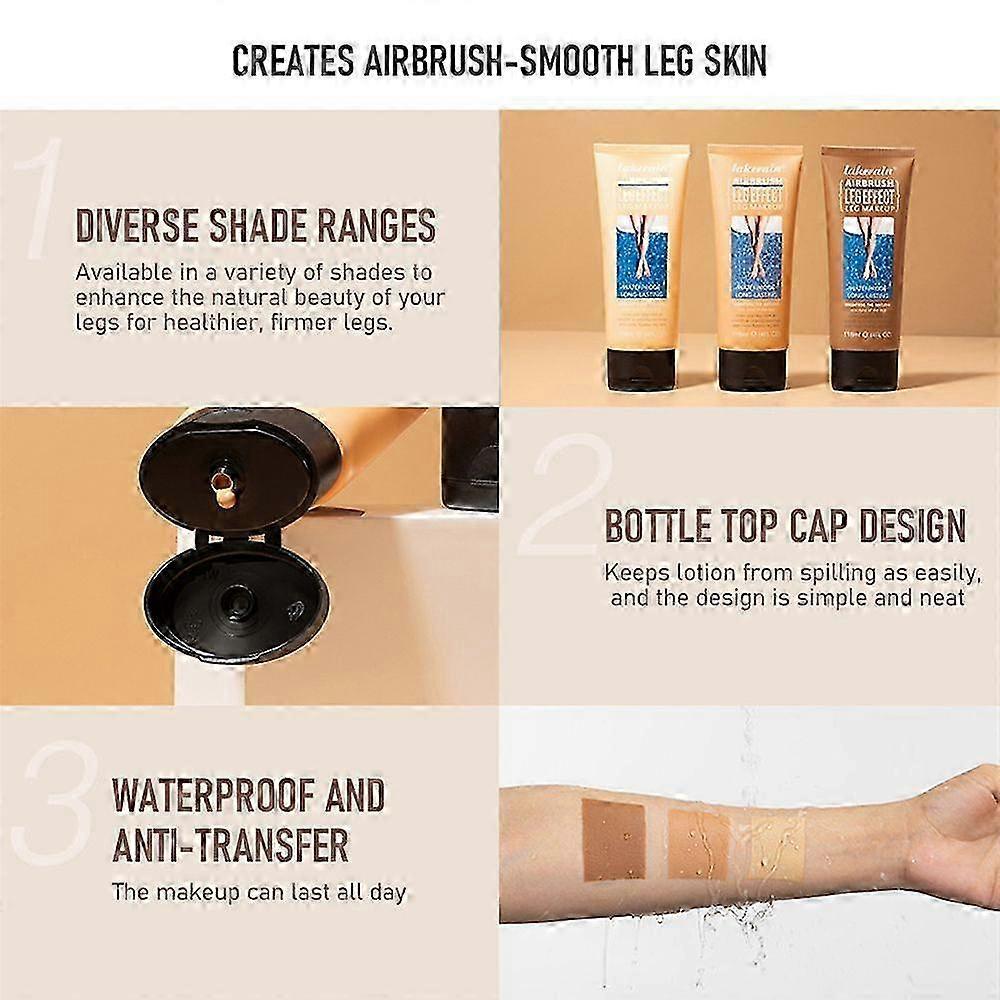 Leg Makeup Waterproof No Transfer,Leg Vein Cover Up Makeup for Varicose Veins Waterproof, Body Makeup Waterproof Foundat less