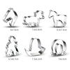 Horse Cowboy Cookie Cutter Mould Stainless Steel Pony Horseshoe Cowboy Shapes Biscuit Mold Fondant Pastry Decor Baking Tools