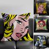 R-Roy L-Lichtenstein Подушка-подушка Наволочка Ультрамягкая Ткань, Дружелюбная к Коже Облакоподобный Комфорт и Скрытая Молния