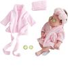 New Baby Bathrobes Bath Towel Solid Color Warm Baby Hooded Robe With Belt Newborn Photography Props Baby Photo Shoot Accessories