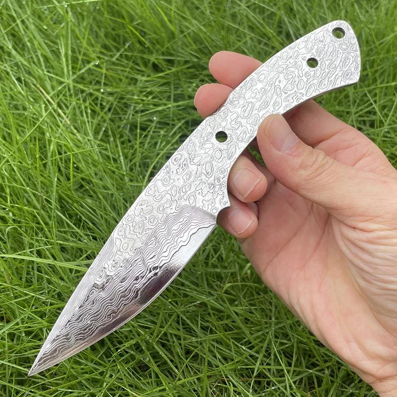 GV10 Дамасская сталь DIY Полуфабрикаты для ножей Пруток Интегрированный Заготовка для лезвия ножа Материал для ножа Лезвие