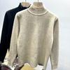 Sweater for Women Autumn Winter Thickened Warm Knitted Stretchy Long Sleeve High-neck Tops