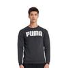 Puma Толстовка с логотипом Crew Neck Мужские топы Черный 855227-01