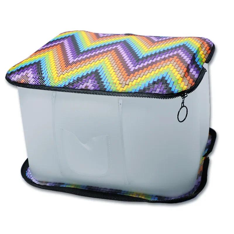 Самостоятельный тур Кемпинг Портативный складной надувной табурет Сиденье для дальних путешествий Табурет для дивана в общежитии Табурет с увеличенным сиденьем