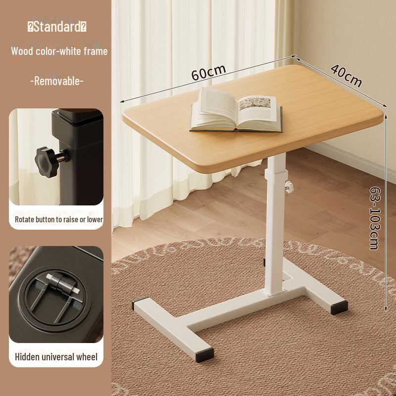 Foldable Mobile Desk: Bedside, Sofa, or Study Table for Living Room or Bedroom.