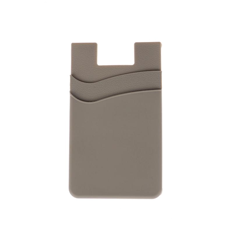 Двухслойный силиконовый чехол для мобильного телефона, карман для карточек, чехол-наклейка, задняя крышка для телефона, карман для удостоверения личности