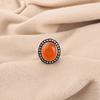 Natural Carnelian Gemstone 925 Stamped Silver Jewelry Handmade Boho Ring For Her RR-62-26