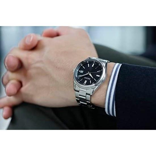 SEIKO SELECTION SBTM323 Мужские наручные часы японского производства, на солнечной батарее, радиоуправляемые, с календарем даты, черный циферблат, водозащита 10 АТМ, нержавеющая сталь