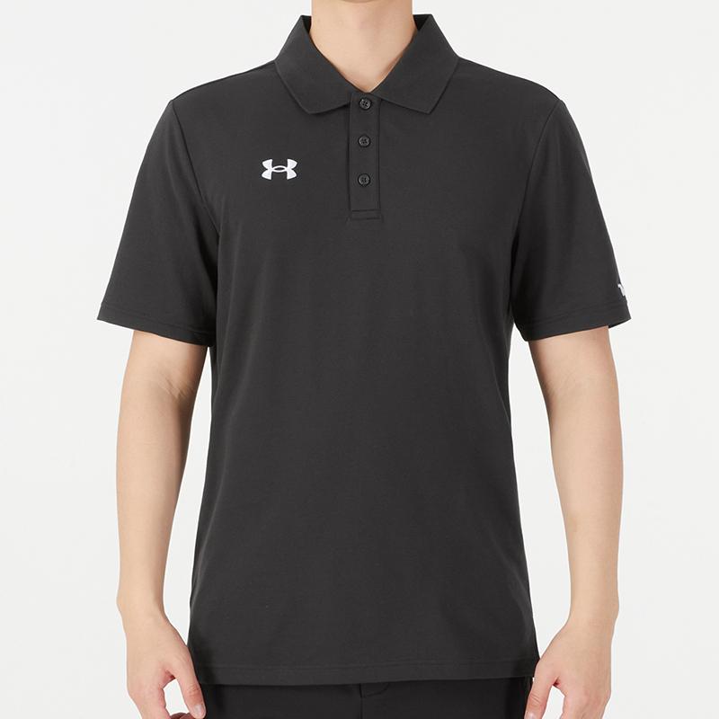 Under Armour Sport Collar Training Short Sleeve Polo Shirt Men Tops Dark-Grey 21500536-010