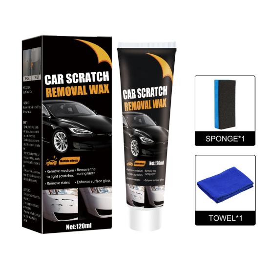 Крем для ремонта царапин на автомобиле 120 мл, полировальный воск для ремонта царапин на автомобильной краске, средство для глубокого заполнения царапин на транспортных средствах, набор для удаления царапин на автомобиле с губкой