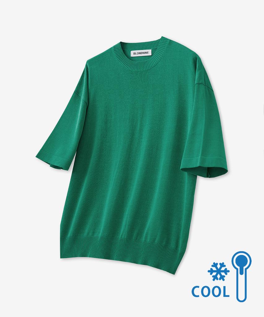BLOND9 [Package] Cool Essential Round Neck Short Sleeve Knit + Cool Essential Round Neck Short Sleeve Knit