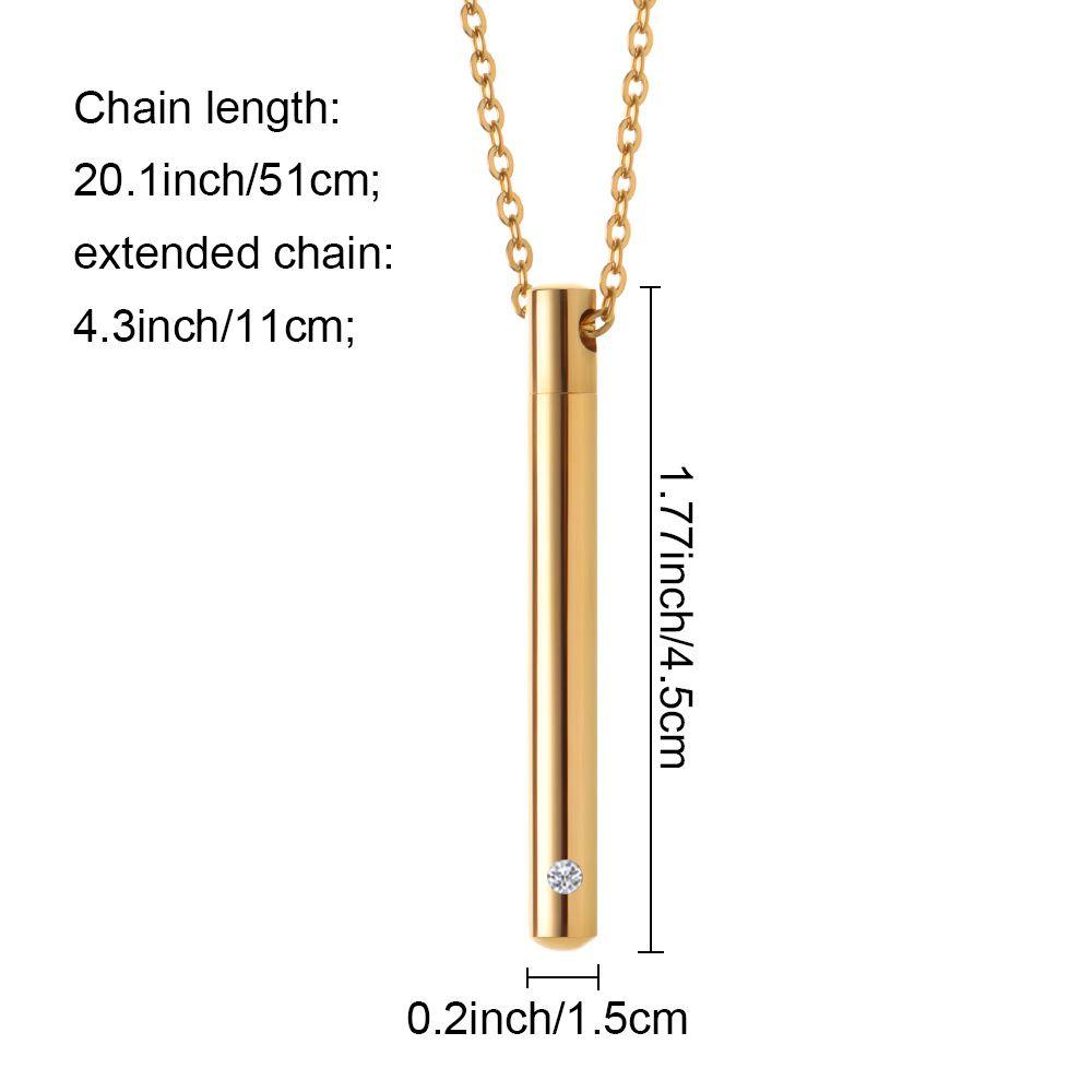 Fashion Lucky Charm Ash Urns Perfume Vial Necklace Aroma Diffuser Long Chain Wishing Bottle Pendant