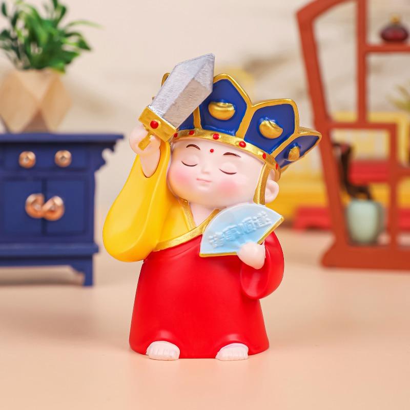 Смоляные изделия ручной работы и украшения Бодхисаттвы Ди Цзан Вана с горы Цзюхуа, Маленький монах-Будда